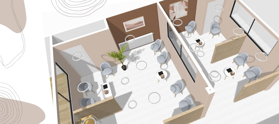 A mockup of a project