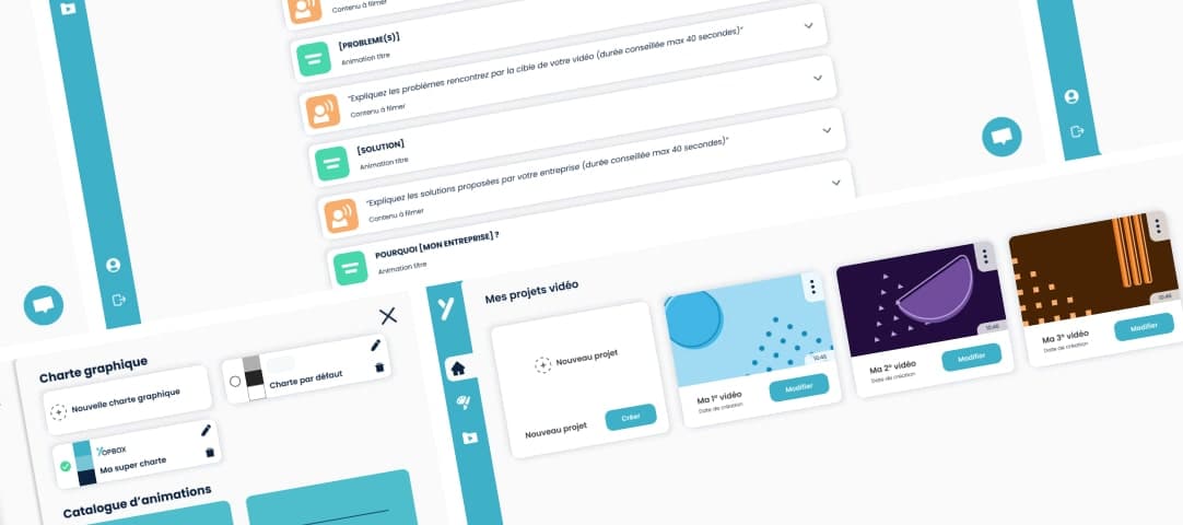 A mockup of a project