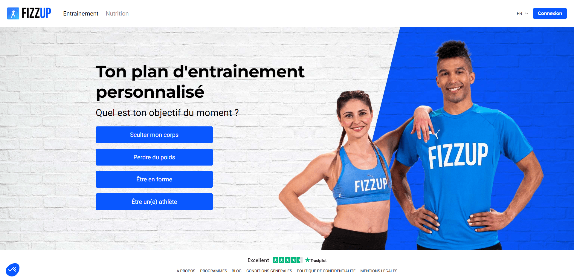 Parcours de personnalisation FizzUp