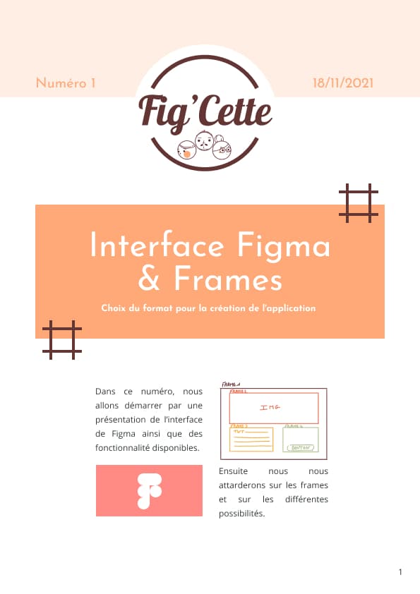 Page de garde d'un numéro Fig'cette