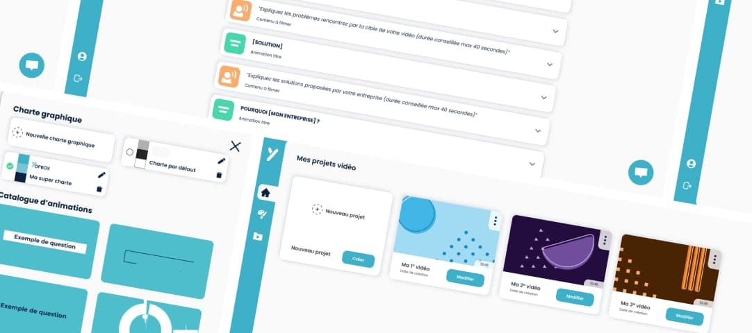 Interface actuelle de la web app Yopbox